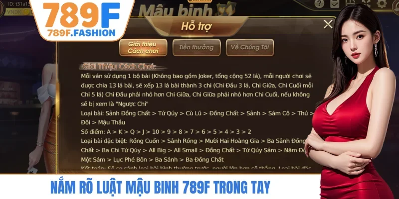 Nắm rõ luật mậu binh 789F trong tay